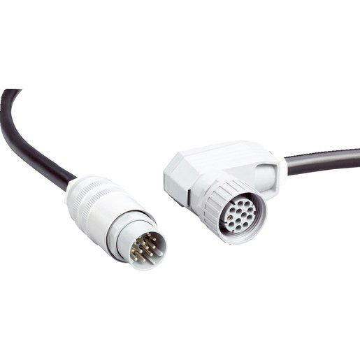 Verbindungsleitung mit Stecker und Dose 12-polig 3m Kabel PVC 0,75mm²