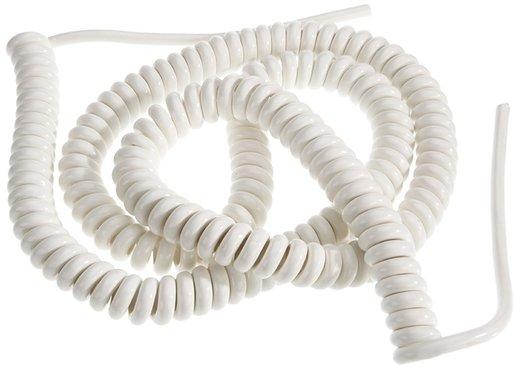 Spiralleitung H05VV-F 3G 1,5 mm² 1 m Arbeitslänge 4 m weiß