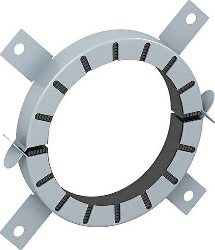 Rohrmanschette für brennbare Rohre 155x26,6 grau