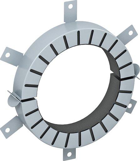 Rohrmanschette für brennbare Rohre 200x40 grau