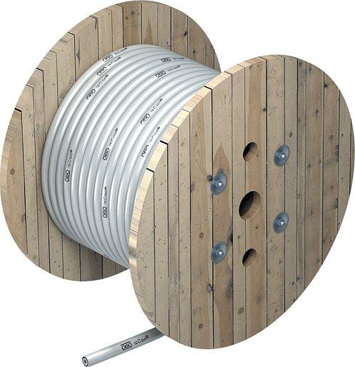 Isolierte Ableitung 25 m Rolle ø 26mm lichtgrau