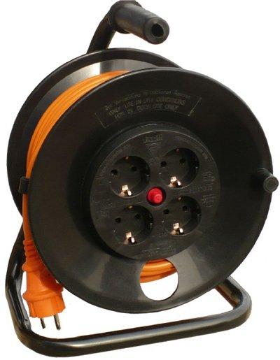 Kabeltrommel 25 m 3G1,50 mm² orange