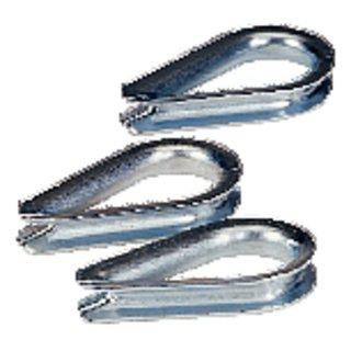 Seilkausche 3 mm für Zugseil mit Stahlseele Ø 3 mm