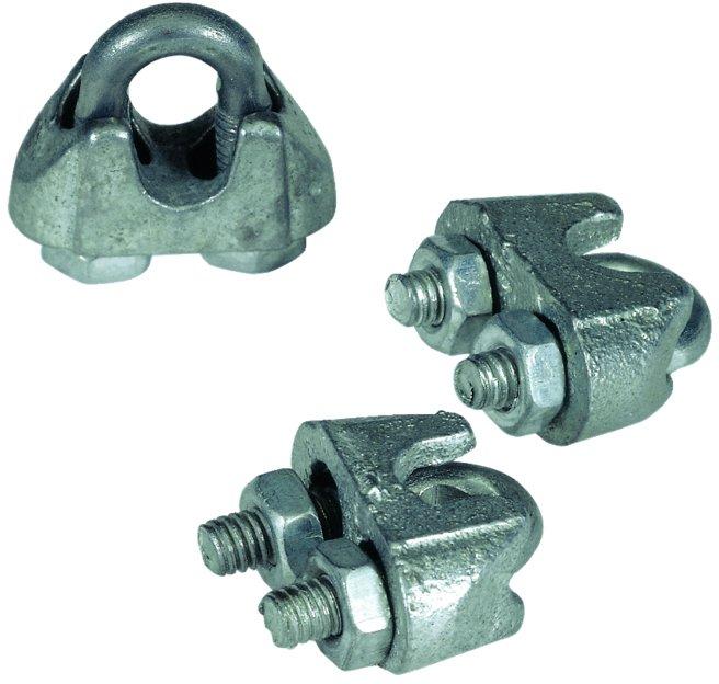 Seilklemme 3 mm für Zugseil mit Stahlseele Ø 3 mm