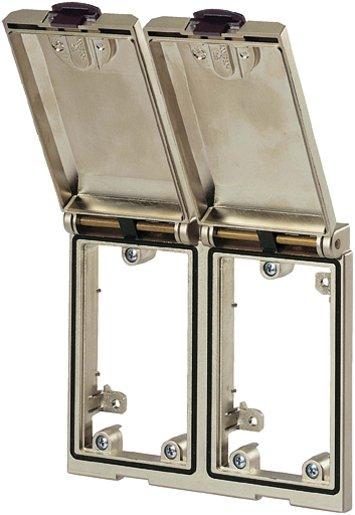 Modlink Frontplatteneinbau Rahmenmodul Metall 2-fach.