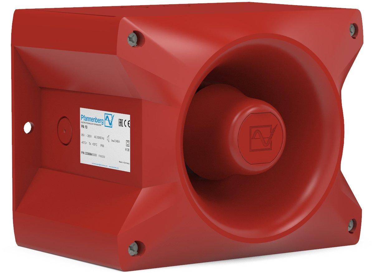 Schallgeber PA 10 ROT für kürzere und sichere Montagezeiten 110 dB(A)