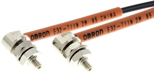 Fotoelektrischer Lichtleitersensor Einweglichtschranke M4 rad 2m Kabel