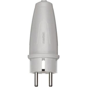 PVC-SCHUKO-Stecker grau