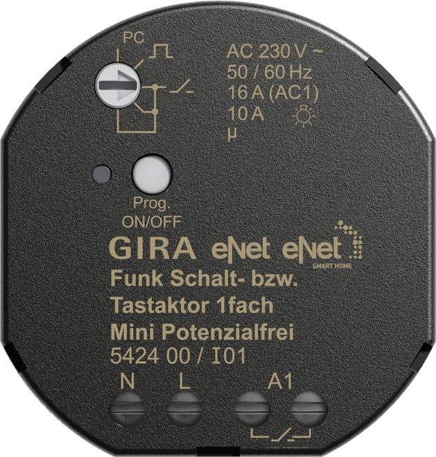 eNet Funk-Schalt-/Tastaktor 1-fach Mini Potentialfrei