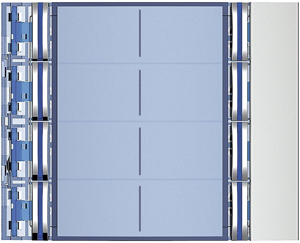 Abdeckung für Ruftastenmodule von SFERA Aluminium 8 Ruftasten
