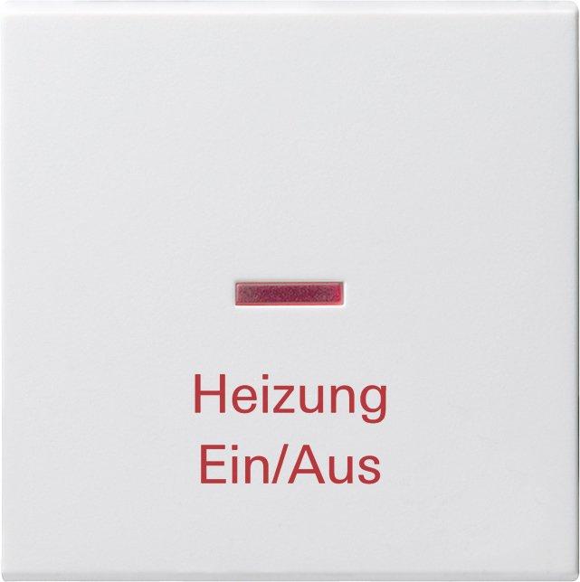Wippe Kontroll Heizung Notschalter System 55 reinweiß matt