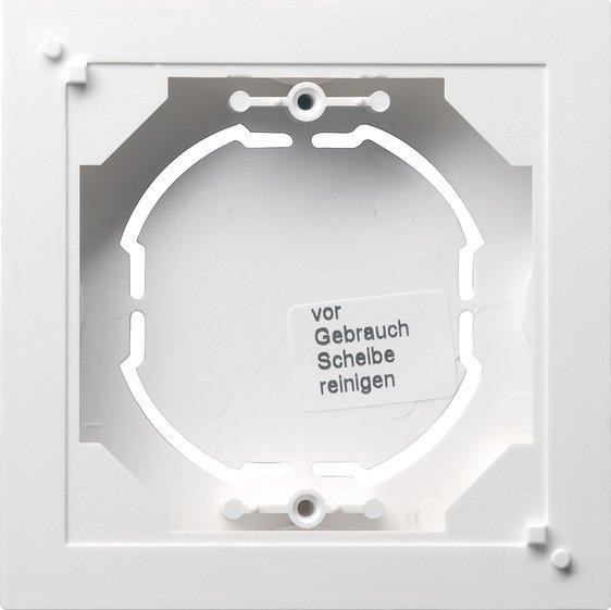 Aufputz-Gehäuse 1-fach flach für System 55 reinweiß matt