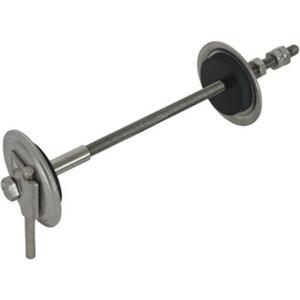 Erder-/Wanddurchführung 500-700mm m. Gewinde M10 L 720mm NIRO