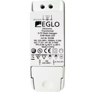 Eglo 92348 | LED und Halogen Transformator 0 - 70 W 0 - 40 W 11,5 