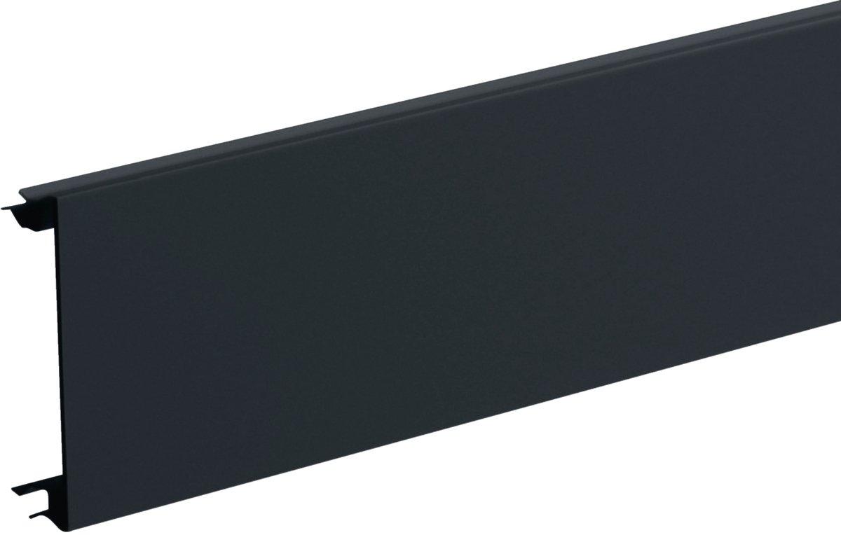 Brüstungskanal Oberteil 80 mm grafitschwarz BRP08029011