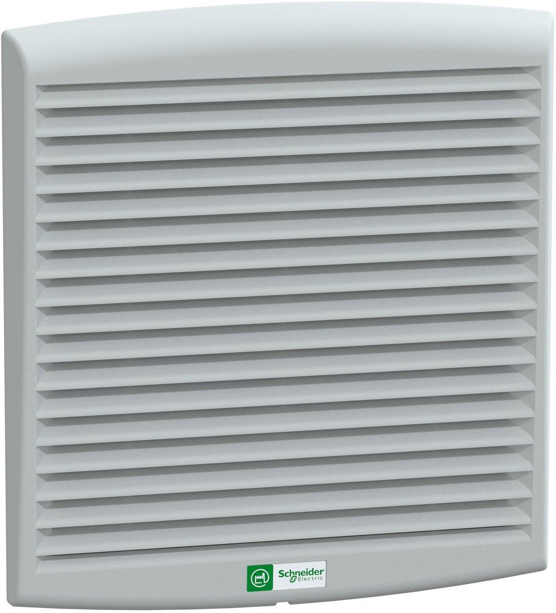 CilmaSys-Lüfter IP54 300m³/h 24V DC mit Ausgangsgitter und Filter G2