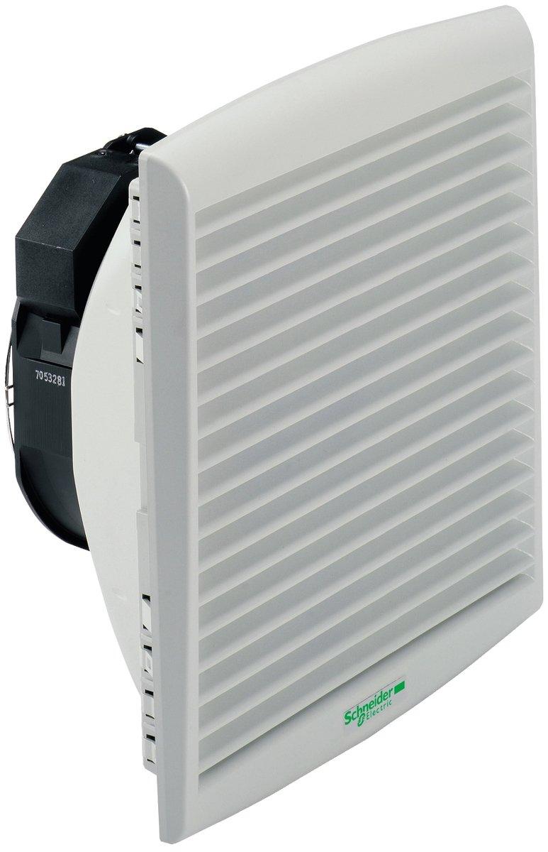 CilmaSys-Lüfter IP54 300m³/h 48V DC mit Ausgangsgitter und Filter G2
