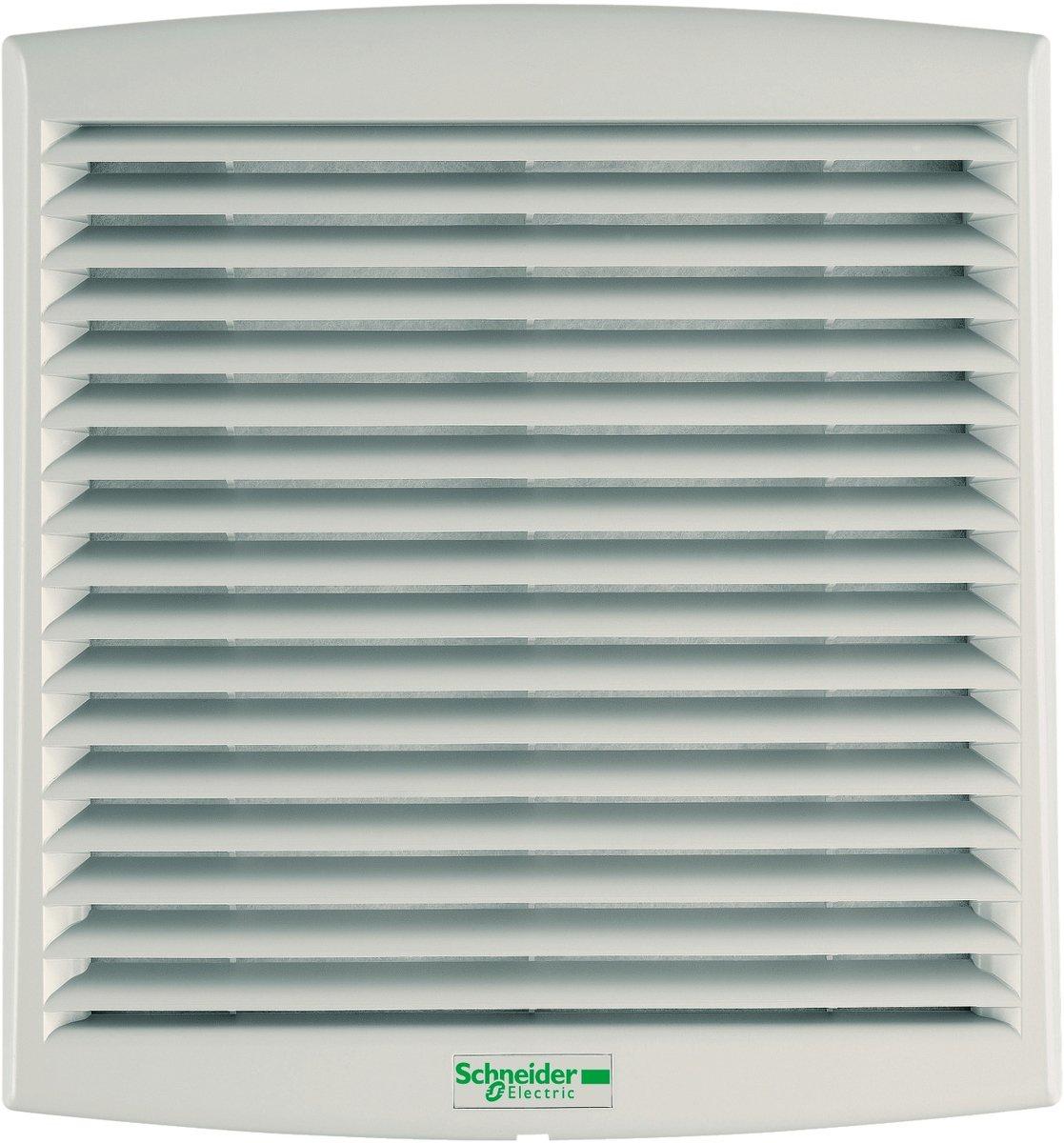 CilmaSys-Lüfter IP54 38m³/h 48V DC mit Ausgangsgitter und Filter G2