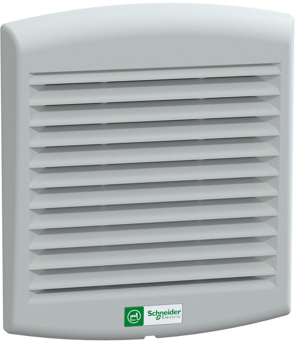 CilmaSys-Lüfter IP54 85m³/h 24V DC mit Ausgangsgitter und Filter G2