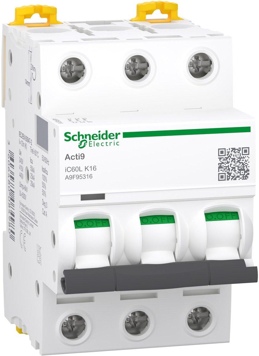 LS-Schalter iC60L 3P 16A K Charakteristik 25kA