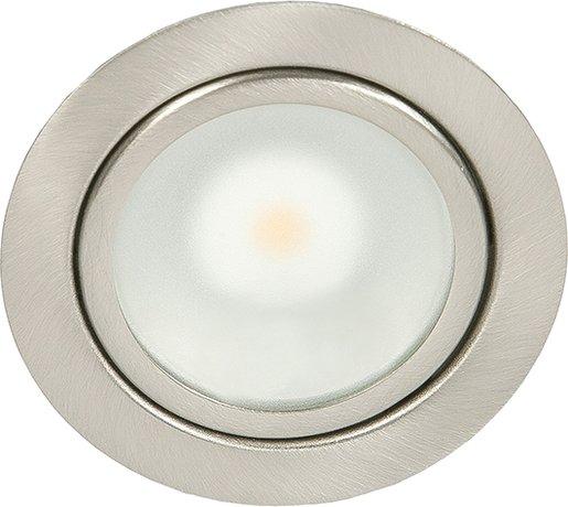 LED Möbeleinbaustrahler N 5020 COB LED nickel-gebürstet 3,3W warmweiß