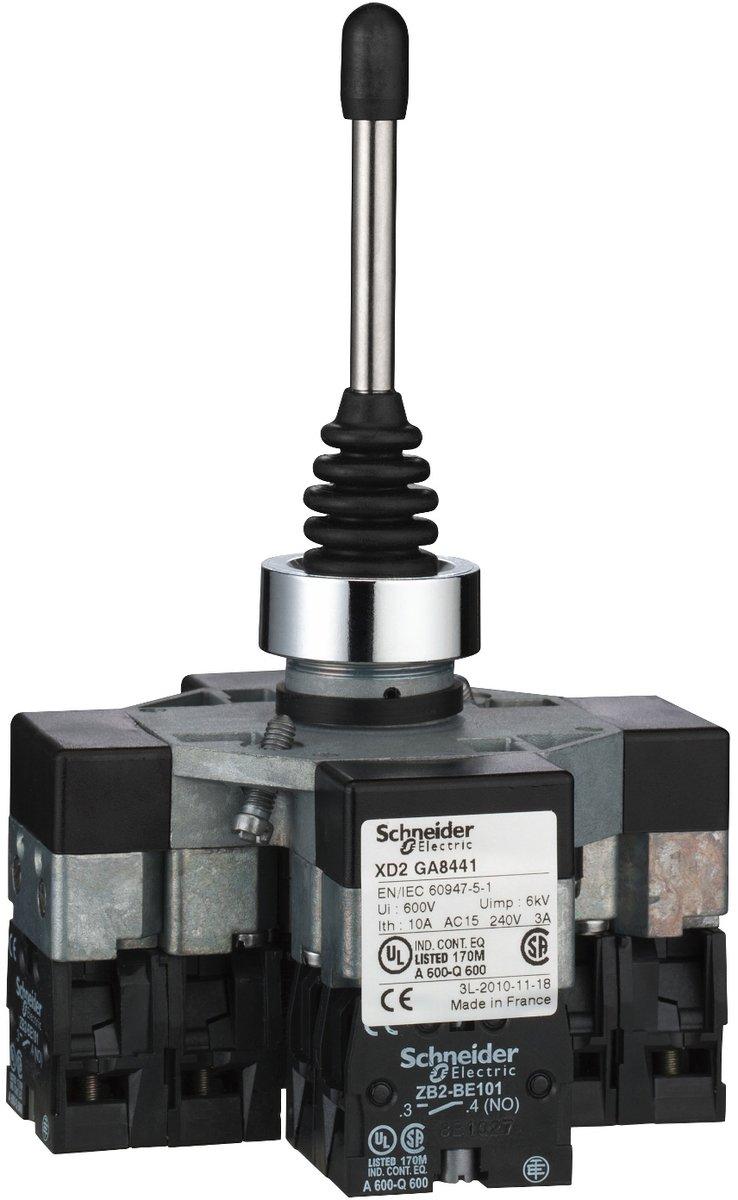 Steuerschalter Joystick 4 Richtungen 2-stufig 2S mit Rückzug
