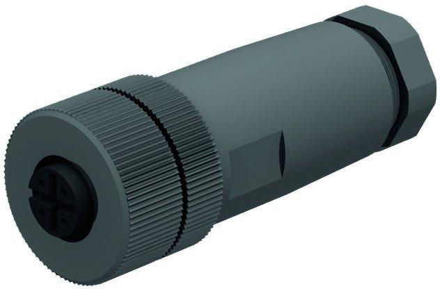Konfektionierbare Kupplung gerade M12 x 1 / PG7 4-polig