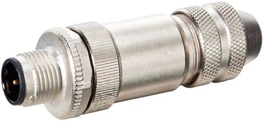 M12 St ger. B-cod gesch. selbstanschl. mit Schraubkl. 2-pol PROFIBUS