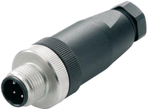 Freikonfektionierbarer Stecker 4-polig M12 Stift gerade