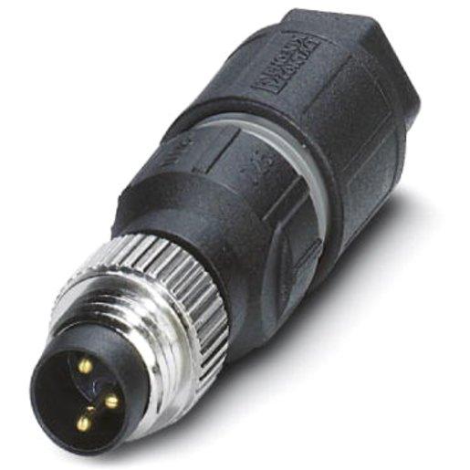 Sensor-/Aktor-Stecker gerade 3-polig Schneidklemme M8 A-kodiert