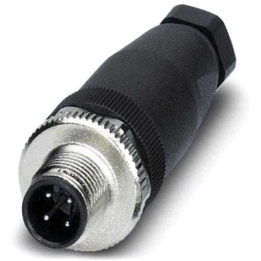 Sensor-/Aktor-Stecker gerade 4-polig M12-Schraubanschluss A-kodiert