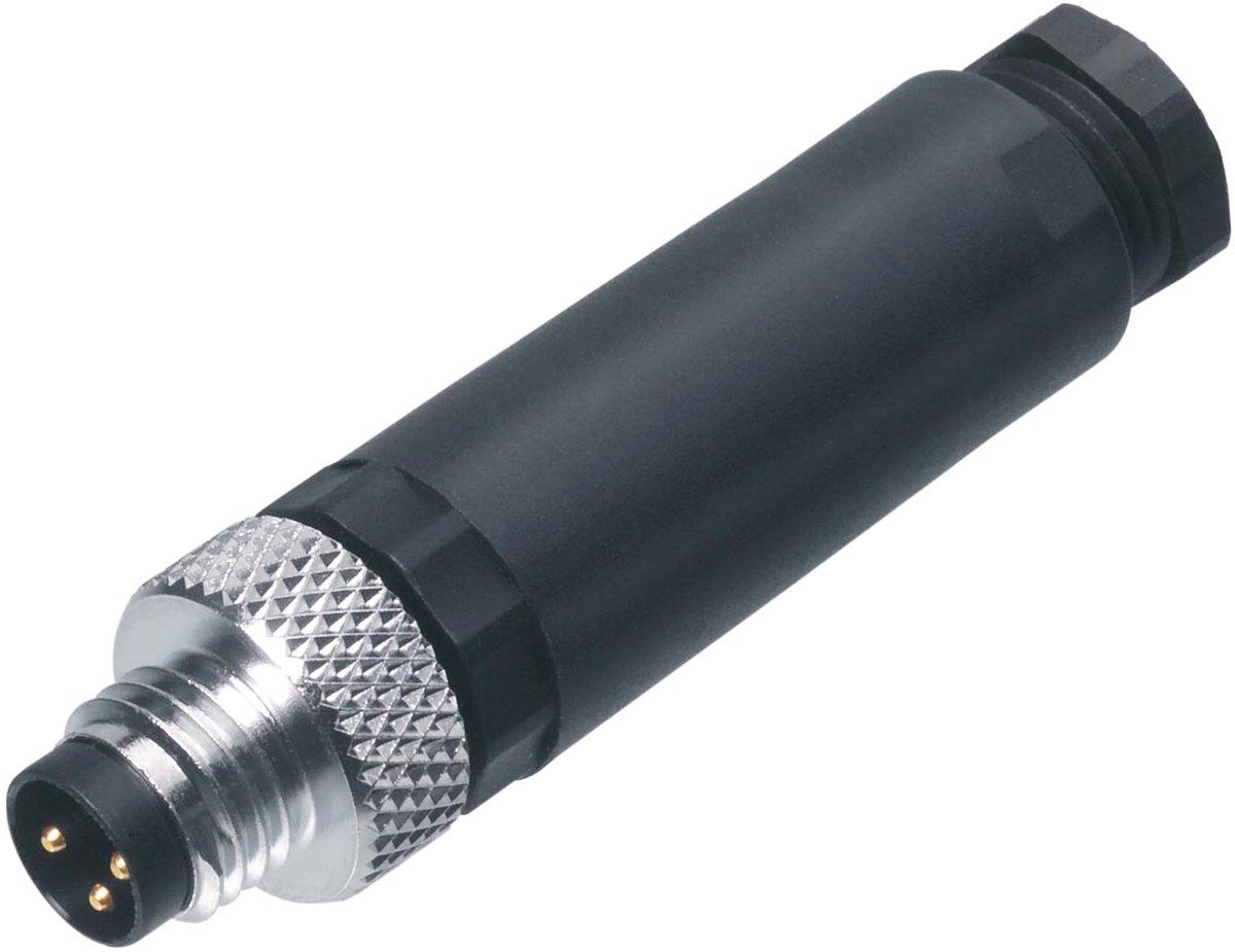 Kabelstecker M8 gerade Bauform 4-polig konfektionierbar