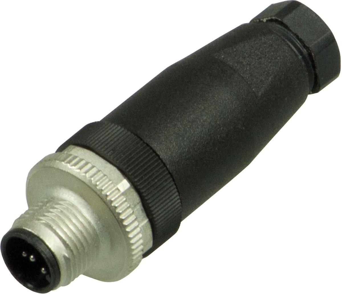 Kabelstecker M12 gerade Bauform 5-polig konfektionierbar