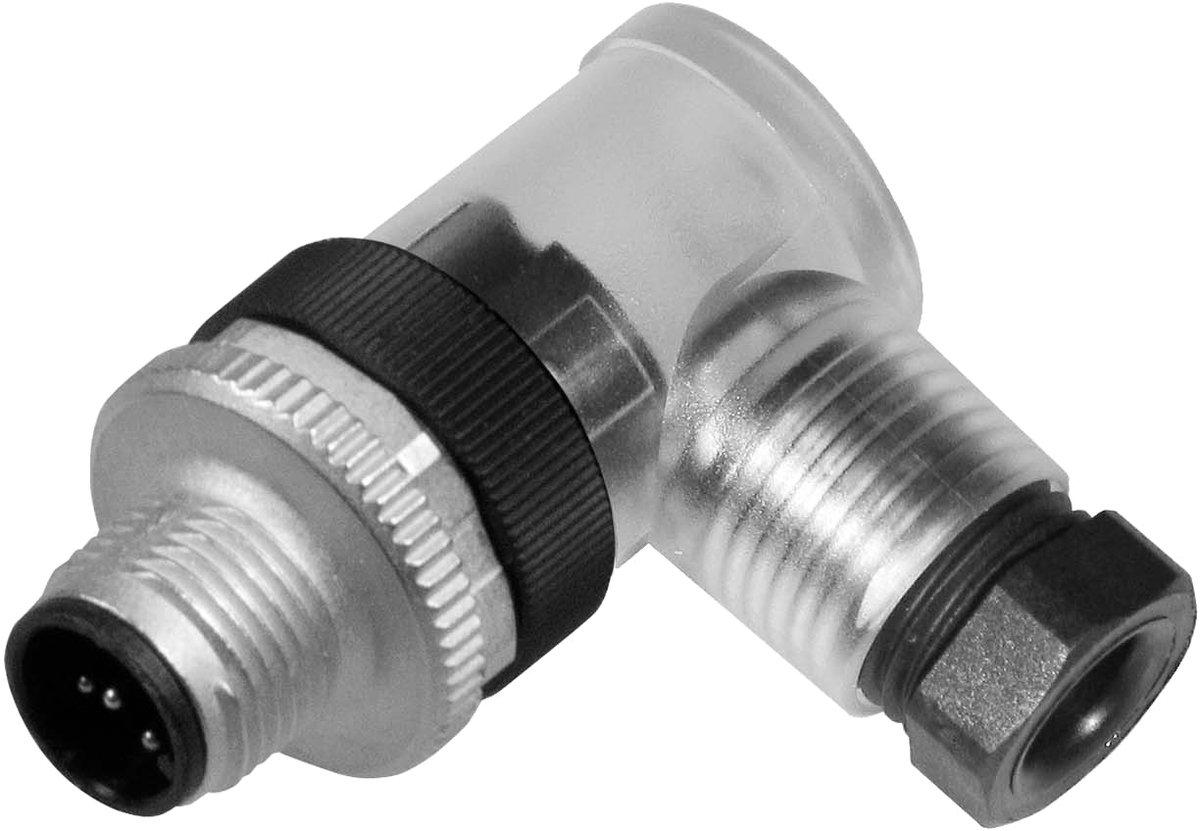 Kabelstecker M12 gewinkelte Bauform 5-polig konfektionierbar