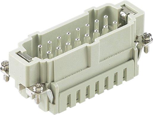 Han ES Stifteinsatz 16-polig Käfigzugfederanschluss 500V / 16A