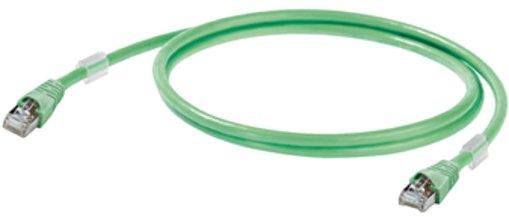 Patchkabel RJ45 IP 20 Kat. 6 grün 1m