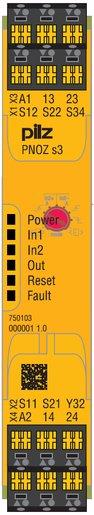 Sicherheitsrelais PNOZ s3 für Not-Halt Schutztüren oder Lichtgitter