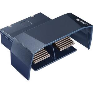 Fußschalter 2 - pedalig mit Schutzhaube und Sprungschaltung 2 Ö / 2 S