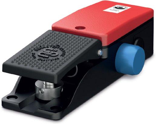 Fußschalter ALU 1-pedalig ohne Haube 1Ö / 1S Rastung