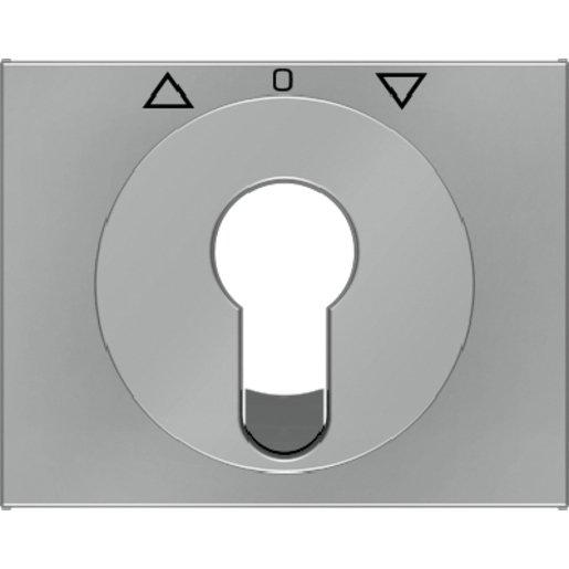 Zentralstück Jalousie-Schlüsselschalter/-taster K.5 Edelstahl lack.