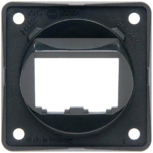 Tragplatte für 2 BTR-/E-DAT-Module Integro Einsatz anthrazit glänzend