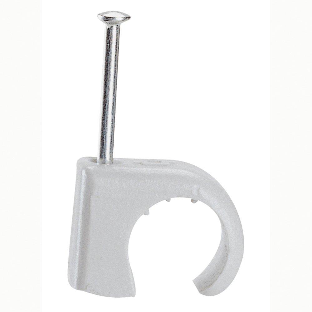 Nagelschelle für Kabel Ø 5-7mm grau