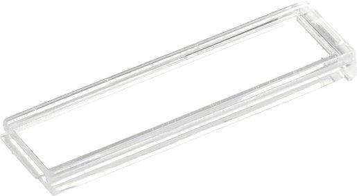 Namensschildabdeckung 60 x 15 x 0,5 mm glasklar
