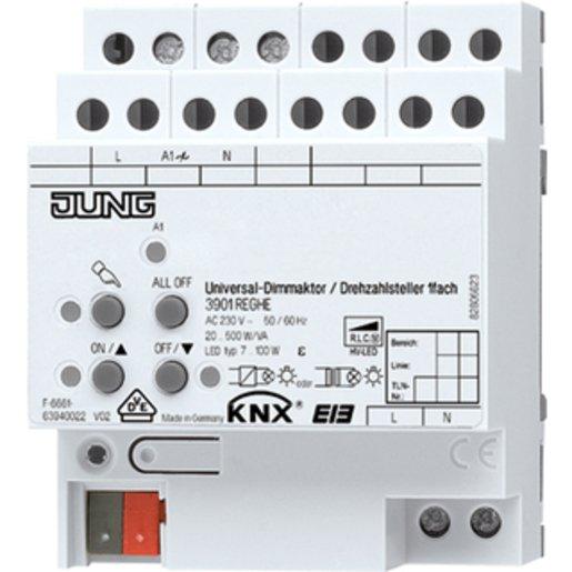 KNX LED - Universal-Dimmaktor / Drehzahlsteller 1-fach
