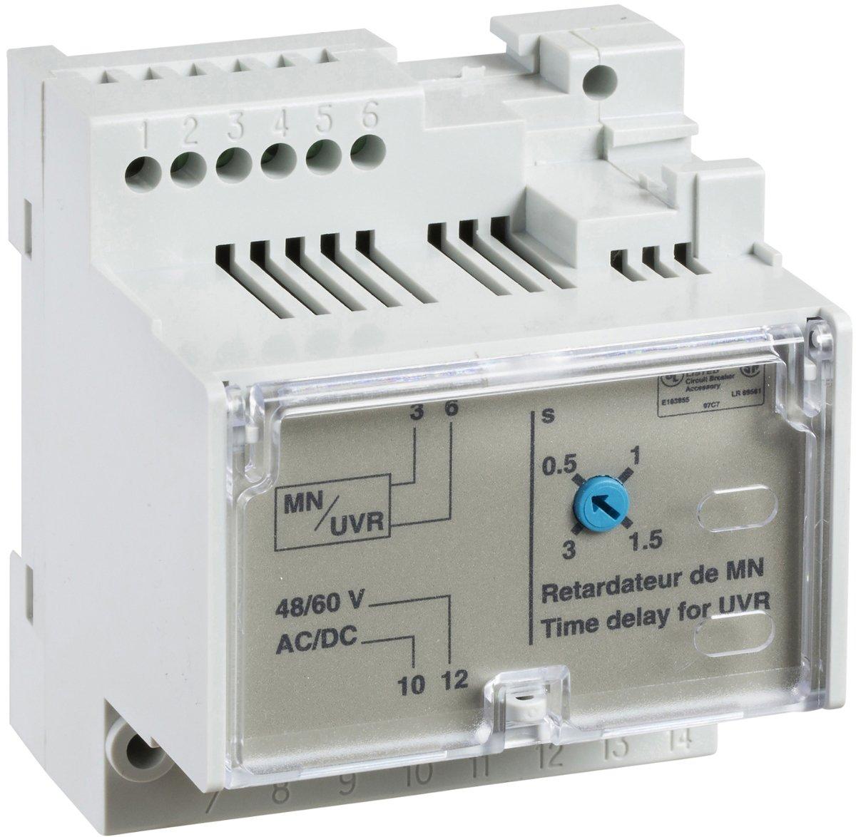 Einstellbares Zeitrelais für Spannungsauslöser MN 200/250 V AC/DC