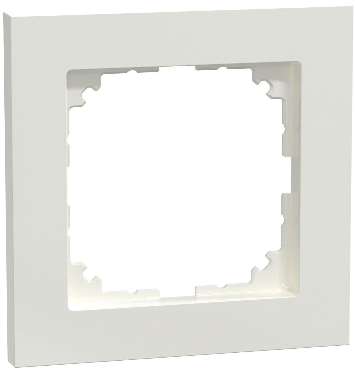 M-Pure Abdeckrahmen 1fach polarweiß