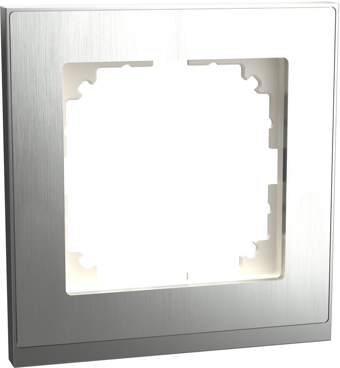 M-Pure Decor Abdeckrahmen 1fach Edelstahl/aluminium