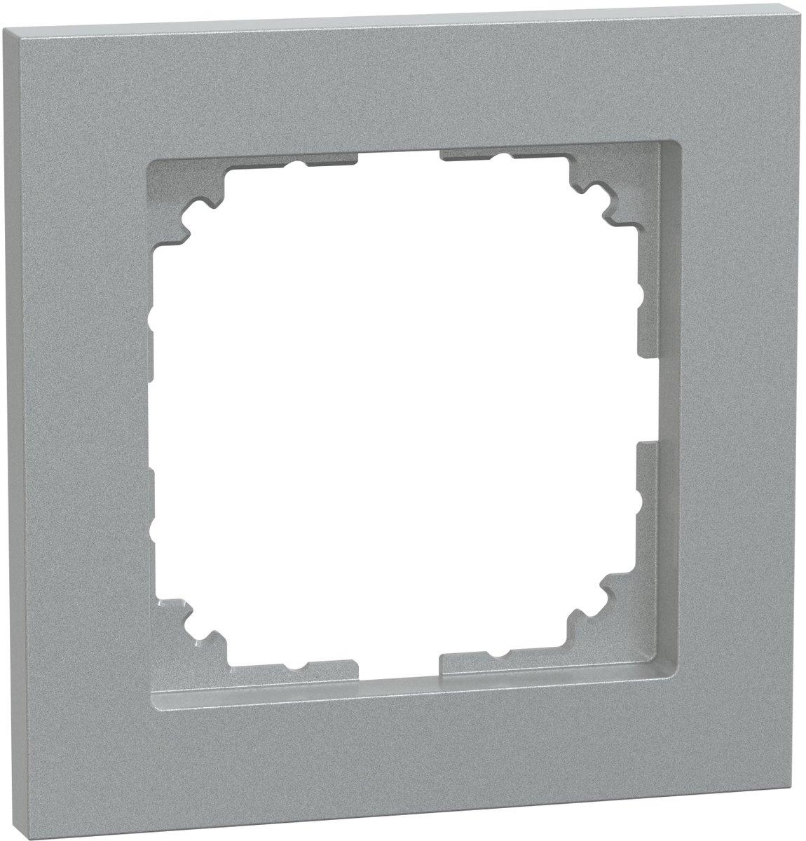 M-Pure Abdeckrahmen 1fach aluminium