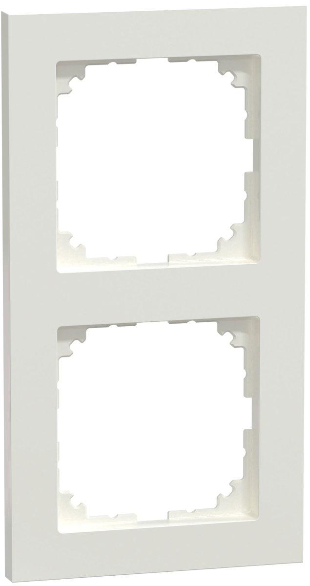 M-Pure Abdeckrahmen 2-fach polarweiß