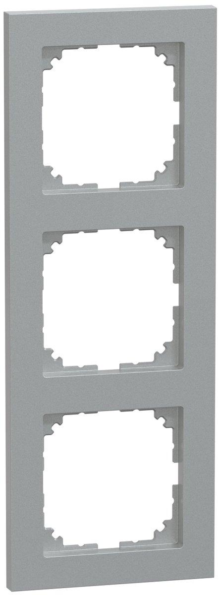 M-Pure Abdeckrahmen 3-fach Aluminium